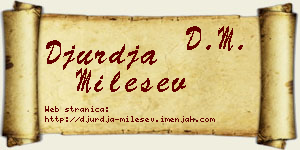 Đurđa Milešev vizit kartica